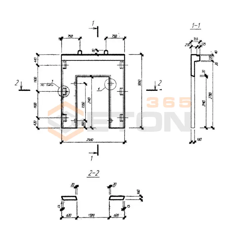 Диафрагмы жесткости плоские Серия Б1.020.1-7 ДПЛ 26-31 (Б1.020.1-7)