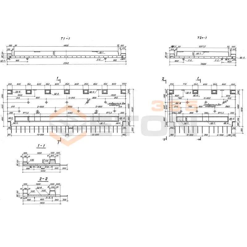 Блоки тротуара Серия 3.503-50 Т 2-1 (3.503-50)