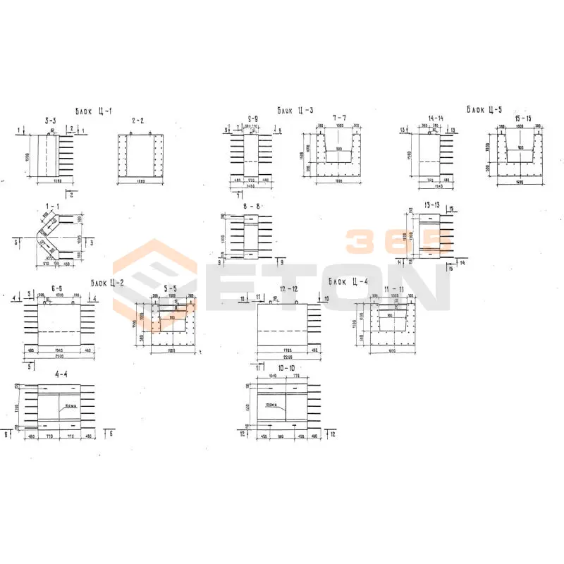 Блоки цоколя Серия 3.503-23 Ц 3
