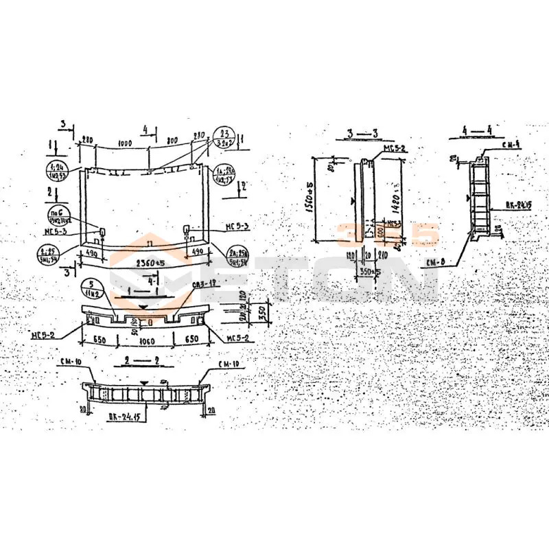 Панели наружных стен Серия 1.232 КЛ-2 НР 1-24-15-35 (1.232 КЛ-2)