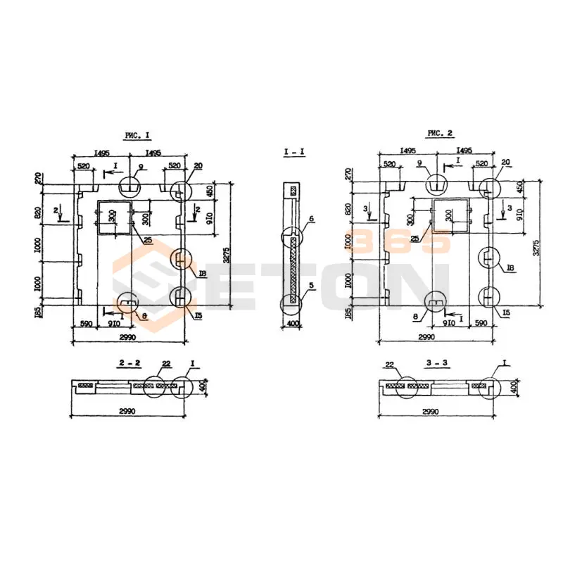 Панели наружных стен Серия 1.090.1-2с 2ПСЛ 30-33-4-2 птс (1.090.1-2с)
