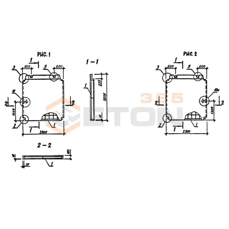 Панели внутренних стен Серия 1.090.1-3пв 2ПВ 30-33-1 т пв (1.090.1-3пв)