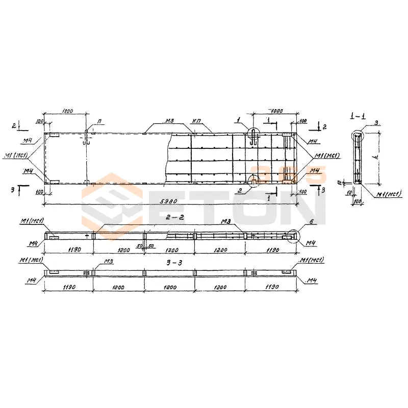 Панели стеновые Серия 1.432.1-34.94 ПС 60-18-1-2,42