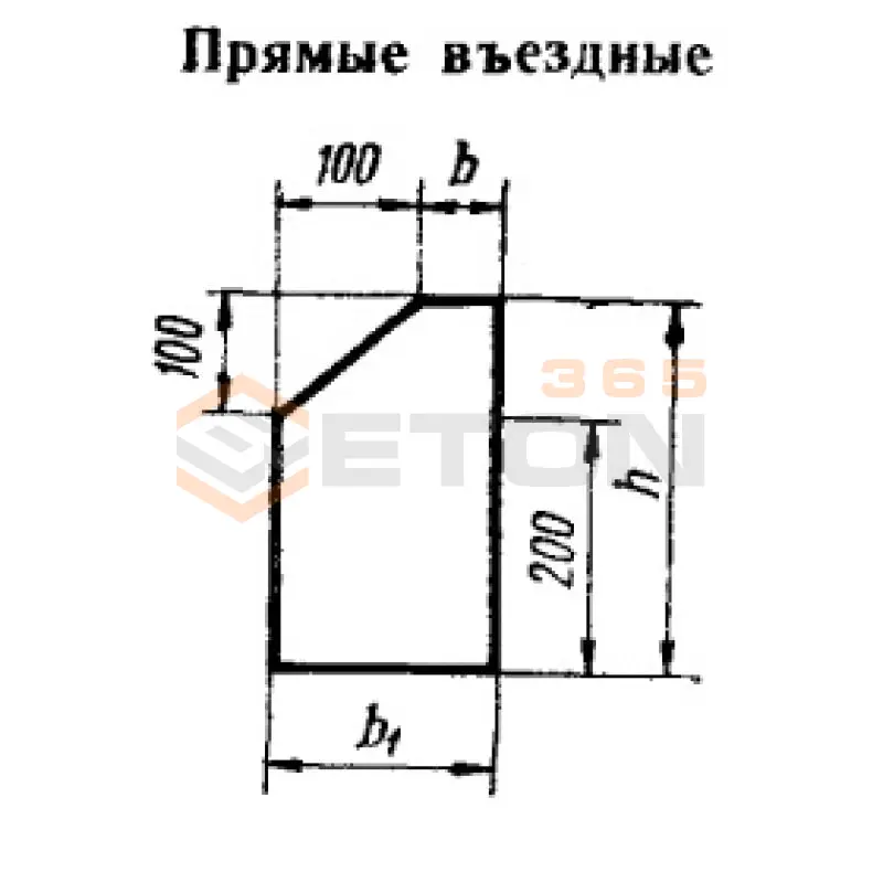 Камни въездные ГОСТ 6665-63 ВП 2 (ГОСТ 6665-63)