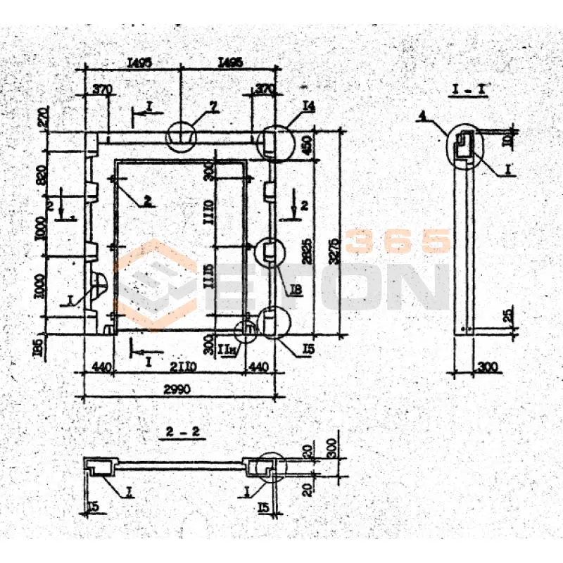 Панели наружных стен Серия 1.090.1-2с 4ПСД 30-33-3-1 пс9 (1.090.1-2с)
