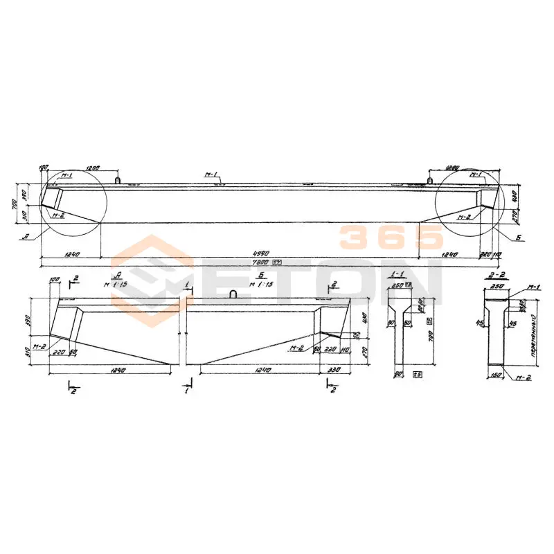Балки Серия 1.862-2 БС 7,5-2 (1.862-2)