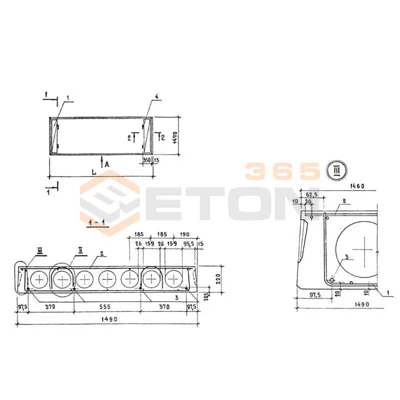 Панели многопустотные Серия 1.141-1 ПК 36-15-8 АтVт а
