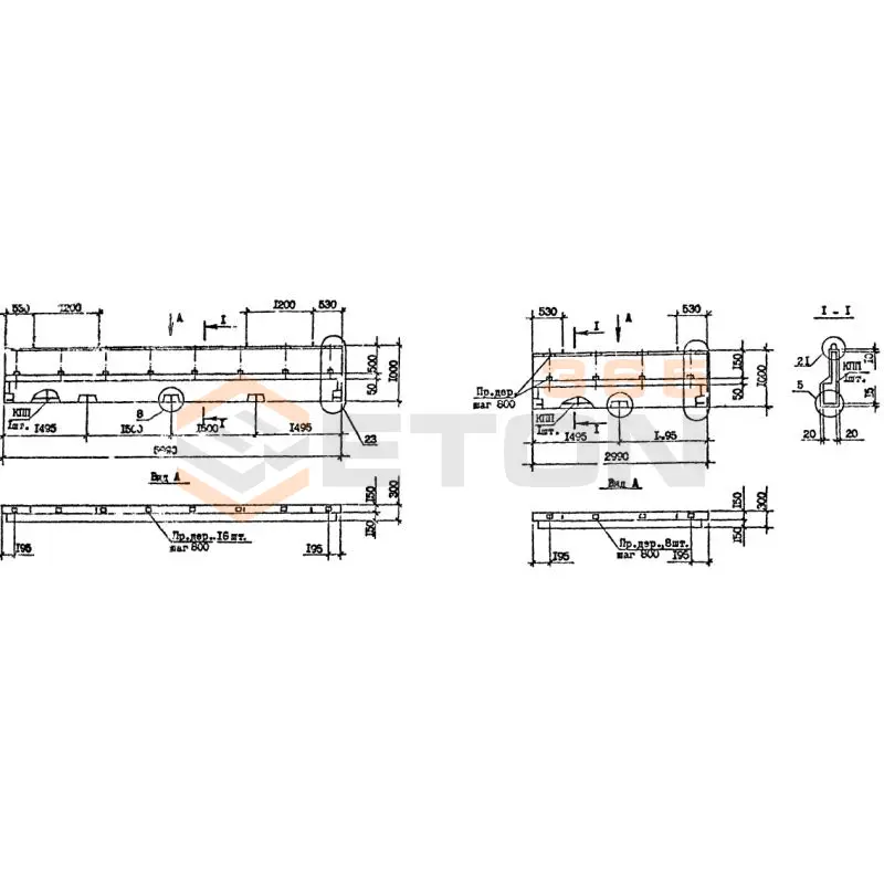 Панели наружных стен Серия 1.090.1-7с ПСП 30-10-3 пс (1.090.1-7с)