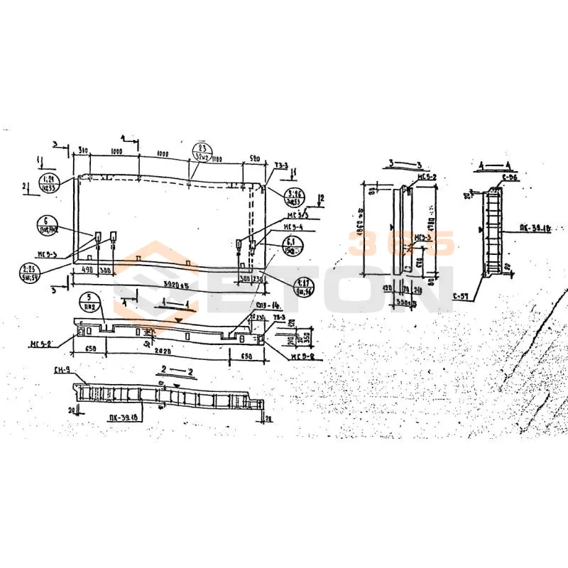 Панели наружных стен Серия 1.232 КЛ-2 НР 2-39-18-35 (1.232 КЛ-2)