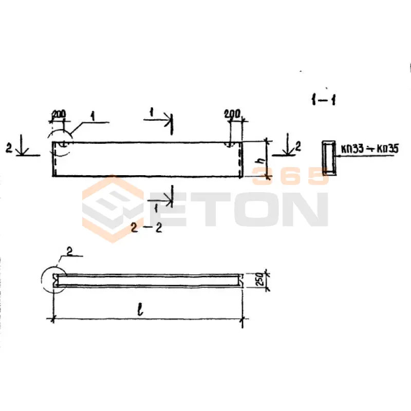 Панели стеновые парапетные ТП 213-2-183 ПСП 60-9-2,5-7 я (ТП 213-2-183)