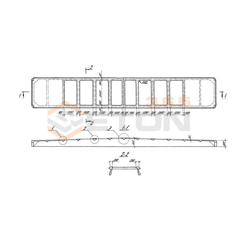 Плиты ребристые Серия 1.465.1-13 1ПЛ 18-2 АVт