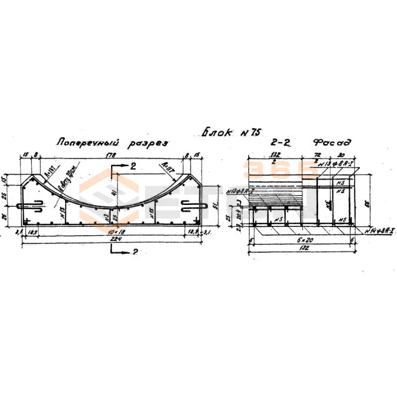 Блоки лекальные под конические звенья Шифр 1484 БЛ 12