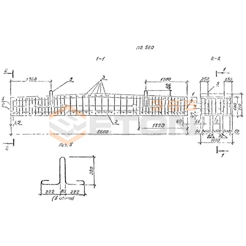 Блоки перекрытий средней части труб Серия 3.501.1-179.94 П 2-560 м