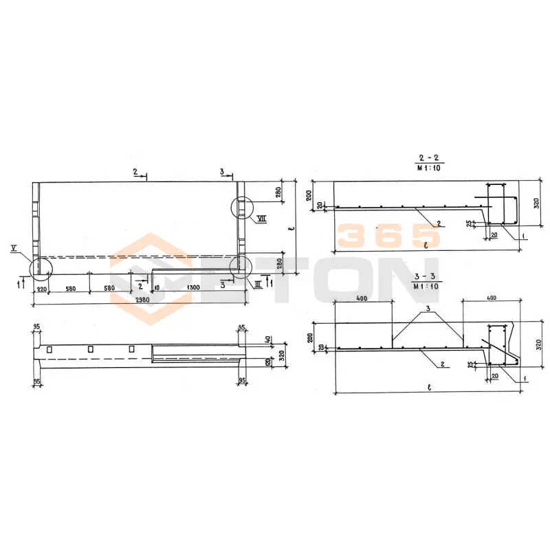 Лестничные площадки плоские 1ЛП серия 1.152.1-8 ( 1.152-3 ) и ГОСТ 9818-85 1ЛП 30-21в-4 п