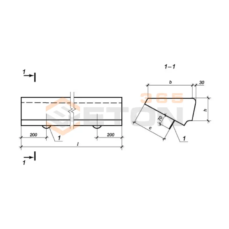 Лестничные ступени основные ГОСТ 8717-2016 ЛС 23 с (ГОСТ 8717-2016)