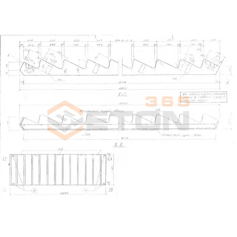 Лестничные марши Серия ИИ 65 ЛМ 18-14
