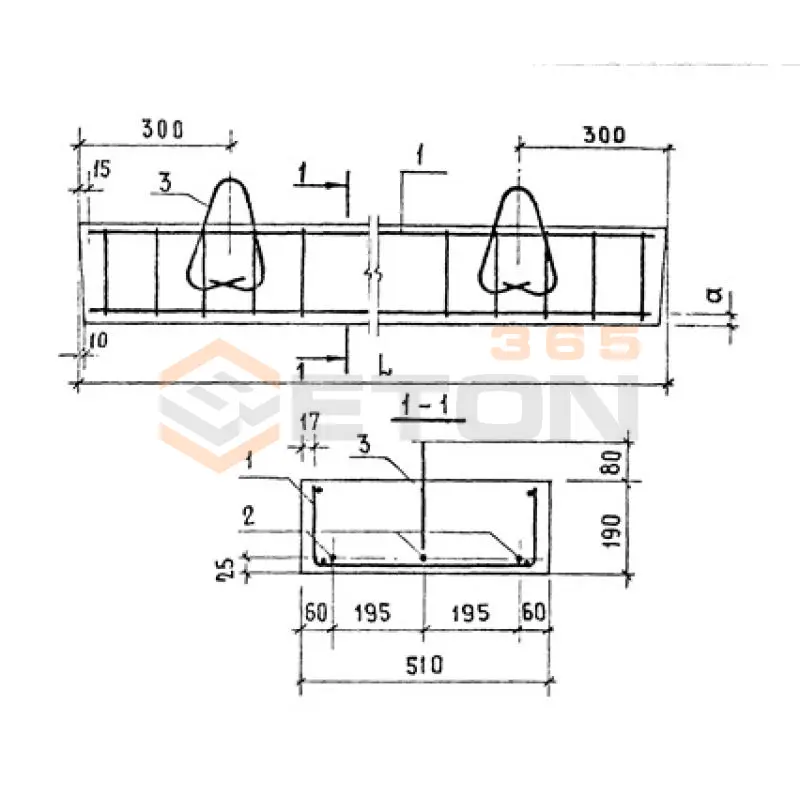 Перемычки плитные ПР Серия 1.138-10 2ПР 27-51-19-73 АVт
