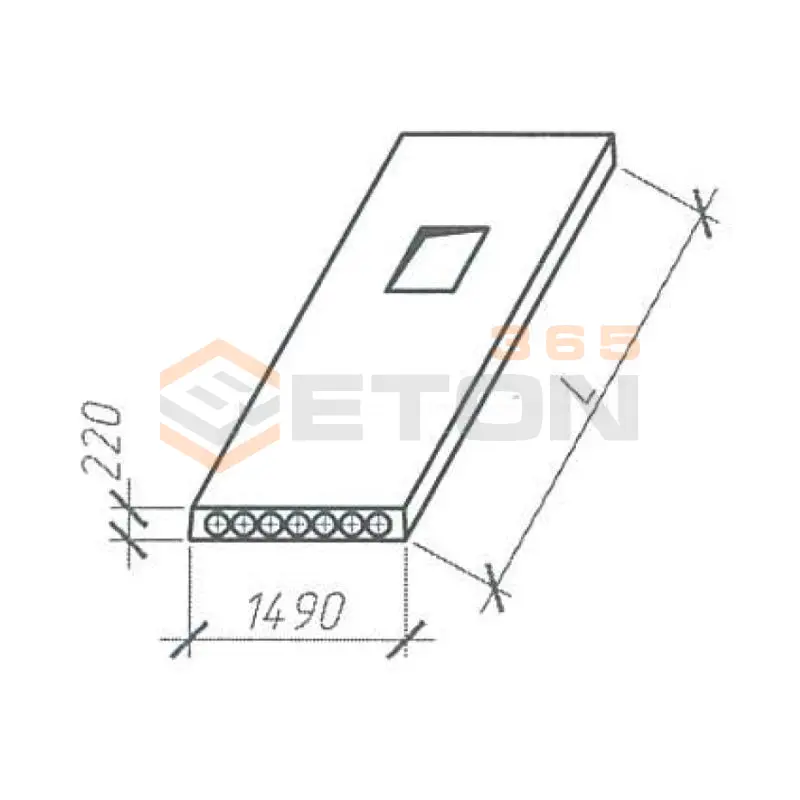 Плиты многопустотные Серия Б1.141.1-1.11 ПСМ 32-15-22-12 S500-1 (Б1.141.1-1.11)
