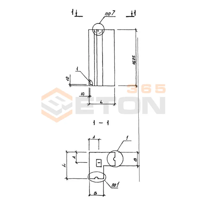 Панели однослойные самонесущие Серия 1.232.1-8 ПССУ 6-16-4,0 п (1.232.1-8)