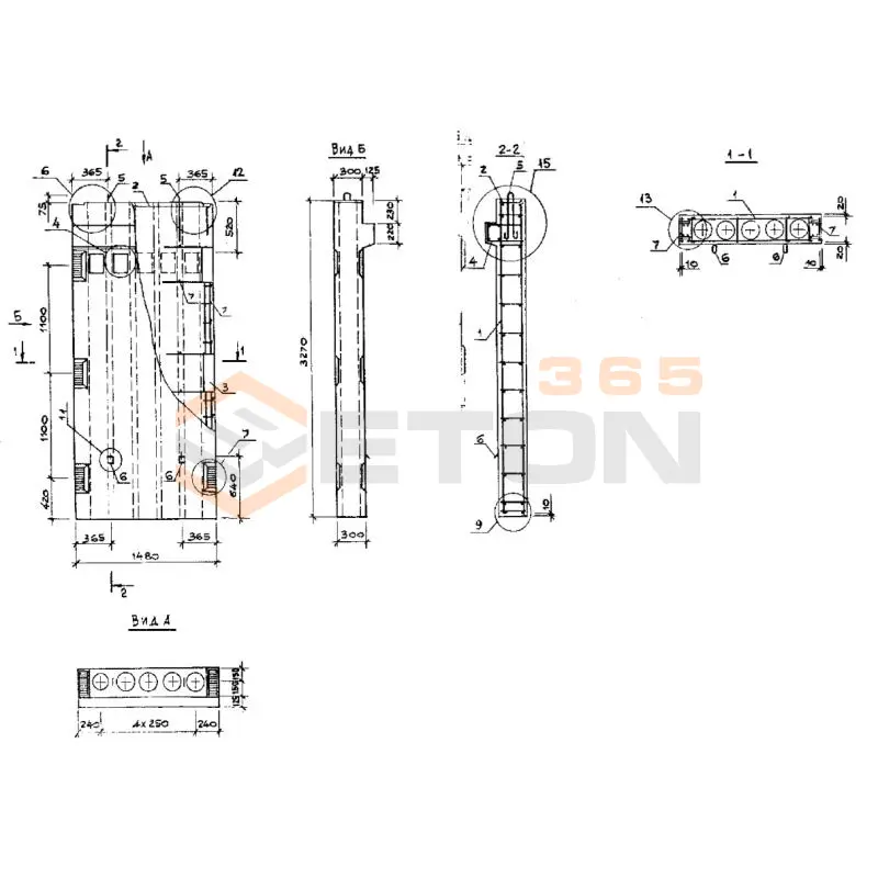 Вентблоки-диафрагмы жесткости Серия 1.034.1-1/90 1ВД 33-15-30