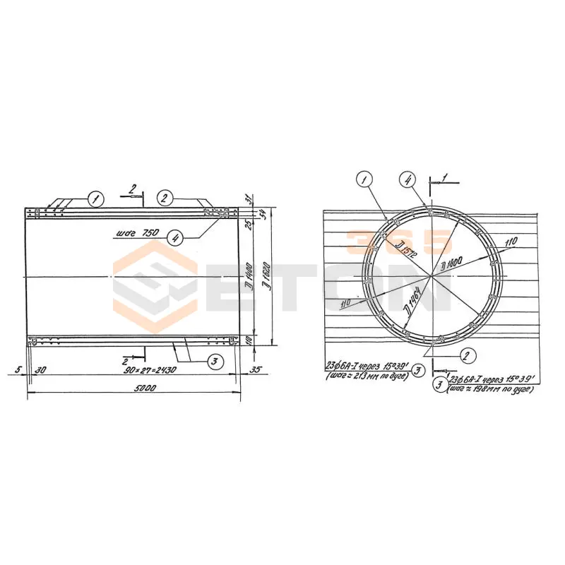 Трубы безнапорные с гладкими концами Серия 3.820-7 Т 14н-25