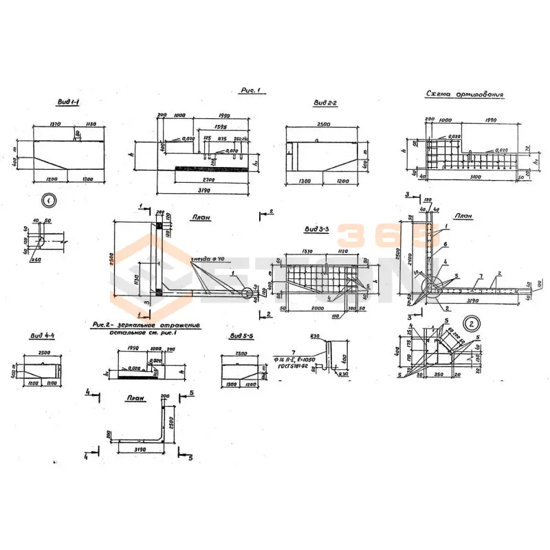 Блоки шкафных стенок Серия 3.503.1-79 БШ 32-5-2
