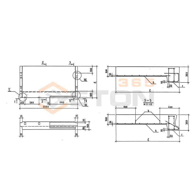 Лестничные площадки плоские 1ЛП ГОСТ 9818-2015 1ЛП 24-22в-4 К (ГОСТ 9818-2015)