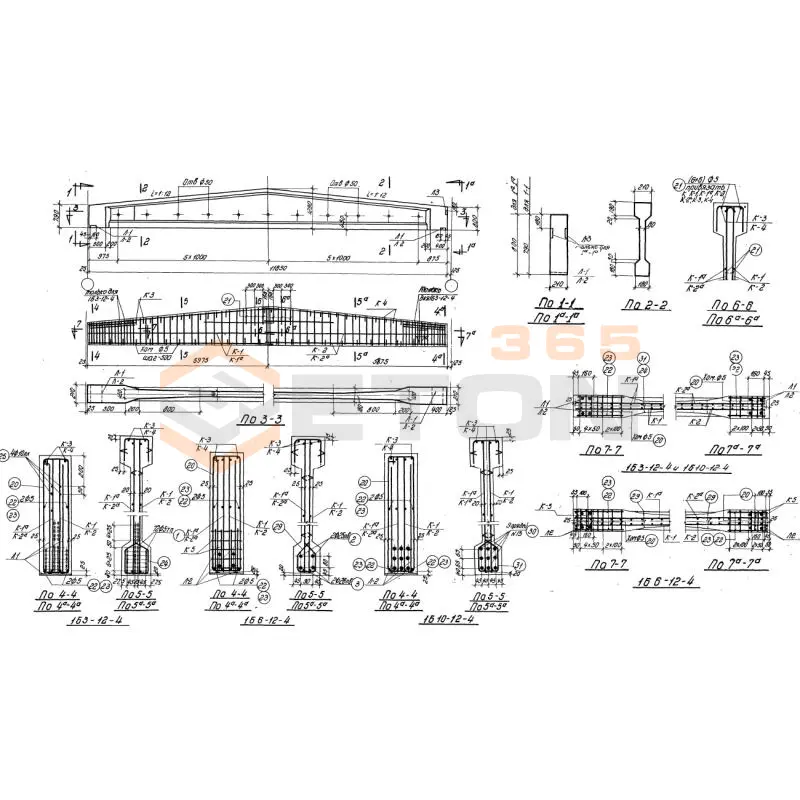 Балки Серия ПК 01-06 1Б 6-12-4