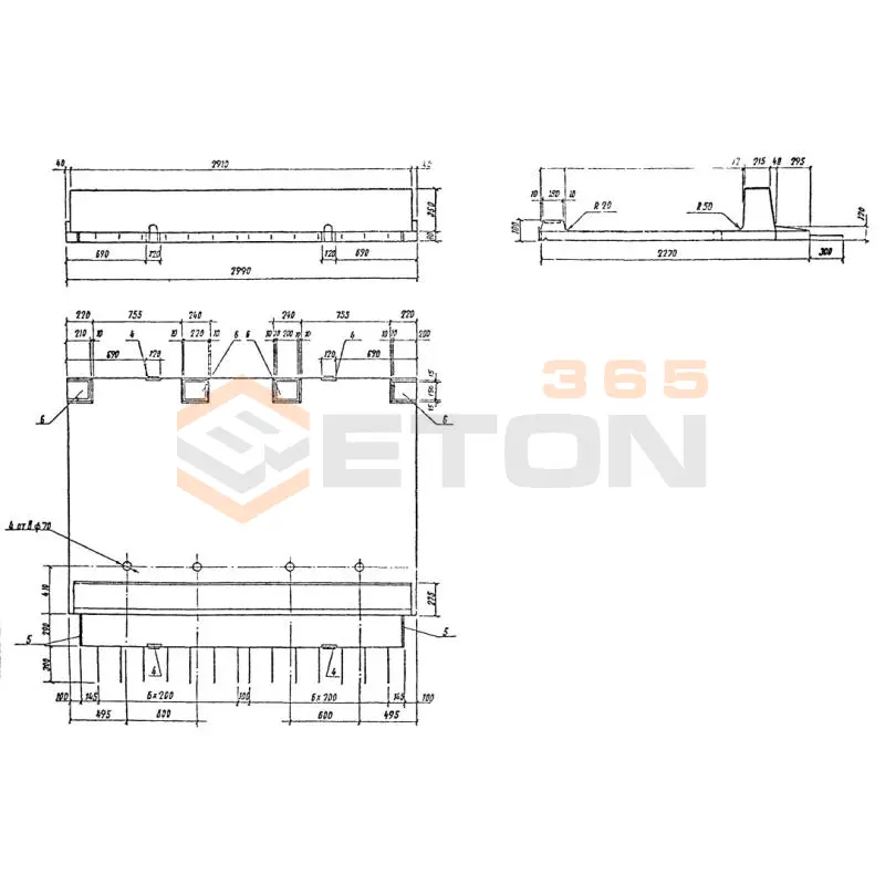 Блоки тротуарные Серия 3.503.1-81 Т 150-35 тАIII-3