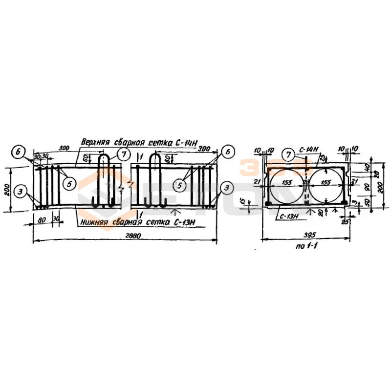 Панели с круглыми пустотами Серия ИИ 01-02 НБ 1 (ИИ 01-02)
