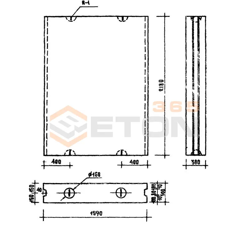 Блоки стеновые Серия 03-05 ВМС 5 с