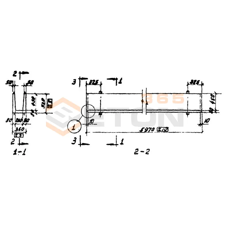 Элементы прямоугольных лотков Серия 3.900-2 ЛП 2-60