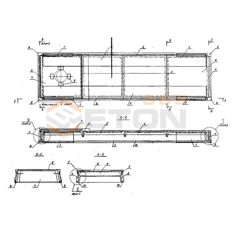 Плиты ребристые Серия 1.442.1-1/87 1П 3-1 АтVIт-2 (1.442.1-1.87)