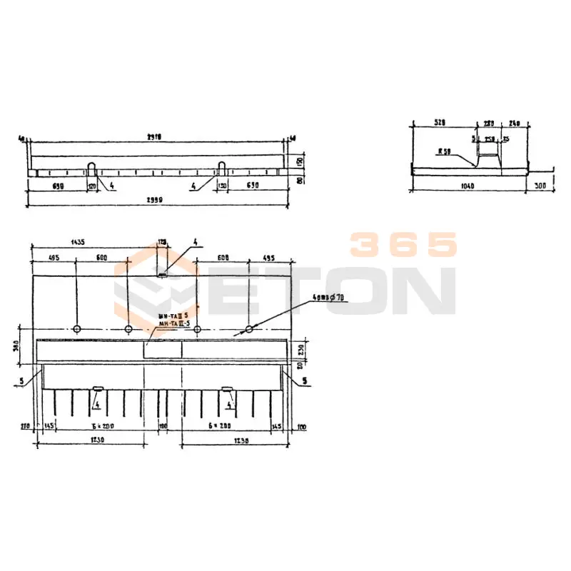 Блоки ограждающие Серия 3.503.1-81 ОБ 15 тАIII-2