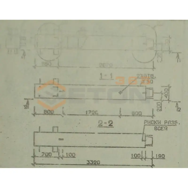 Колонны сечением 400х400 мм для зданий с высотами этажей 4,2 м Серия 1.020.1-2с/89 3КВ 42-33-2 с