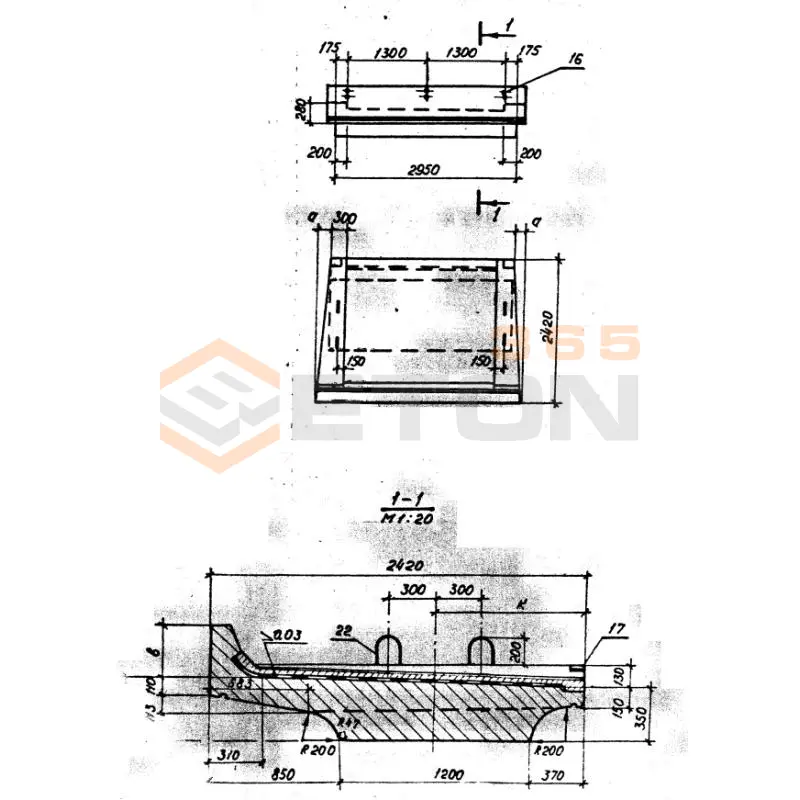 Балки с пониженной строительной высотой Серия 3.501.1-146 БП 29 к2 м АIII