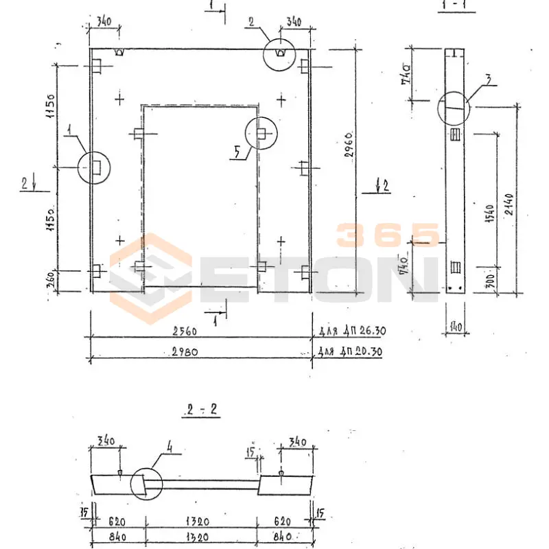 Диафрагмы жесткости плоские серия 1.020-1/87 ( 1.020.1-7, 1.020-1/83, ИИ 04-1, 1.020.1-3пв ) ДП 30-30