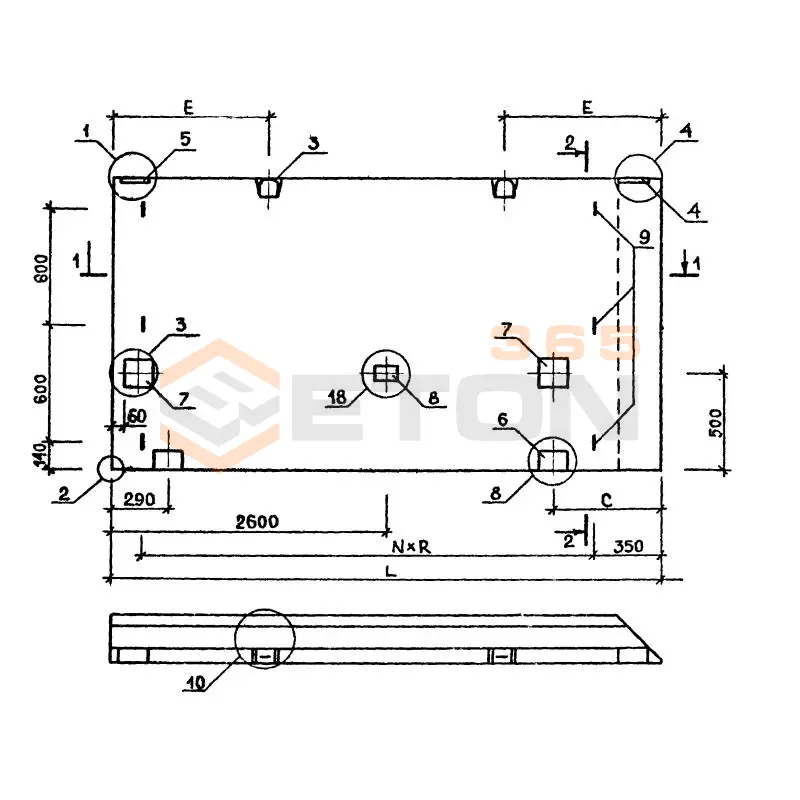 Панели стеновые трехслойные Серия 1.020-1 3ПС 28-15-2,5 тэ-1 (1.020-1)