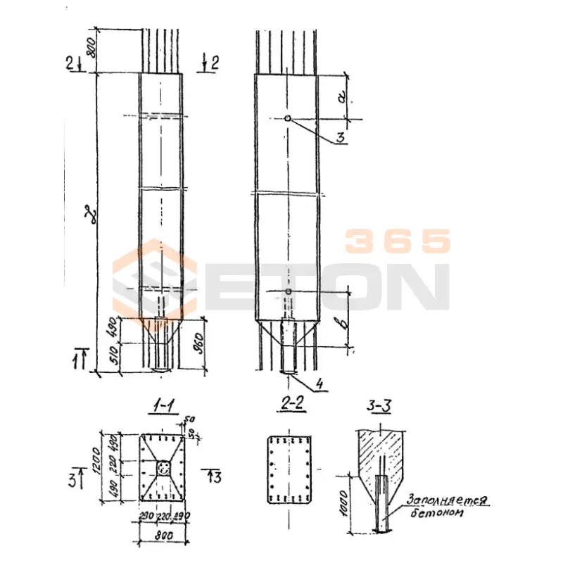 Стойки Серия 3.501.1-150 СТ 8,12-85-1
