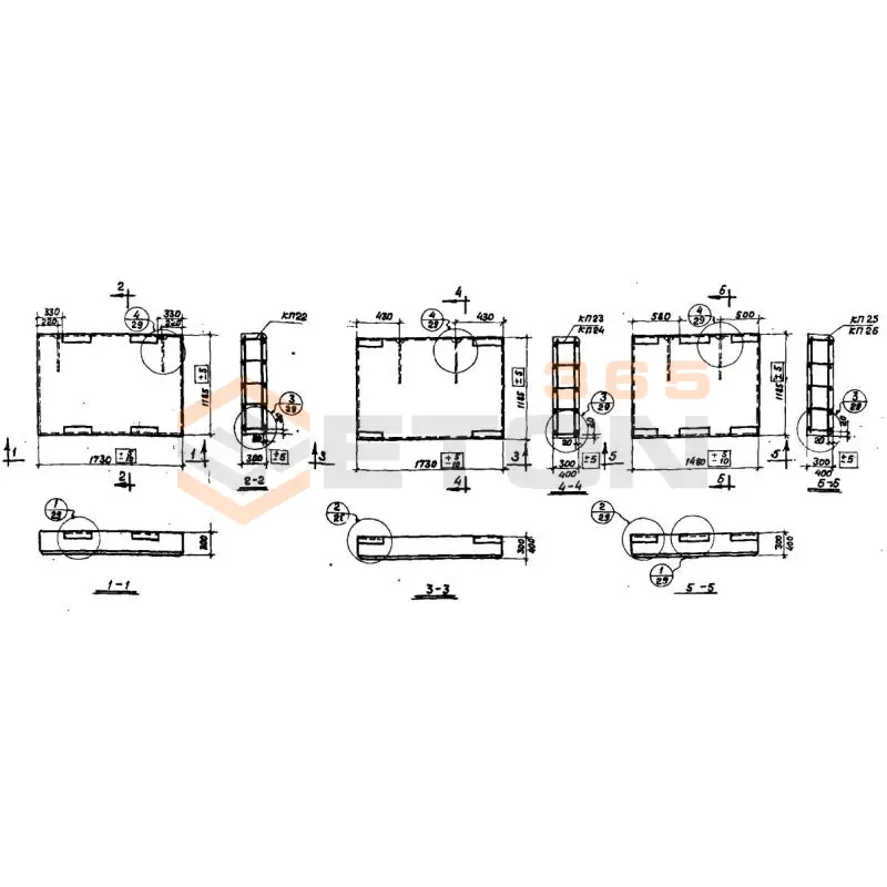 Панели стеновые Серия СТ 02-31 ПСЯ 30-2-1,2-1,5 (СТ 02-31)