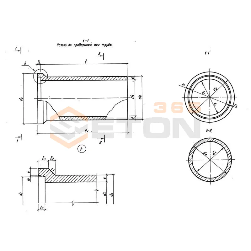 Трубы безнапорные раструбные Серия 3.820.1-83.01 ТР 120-25-2