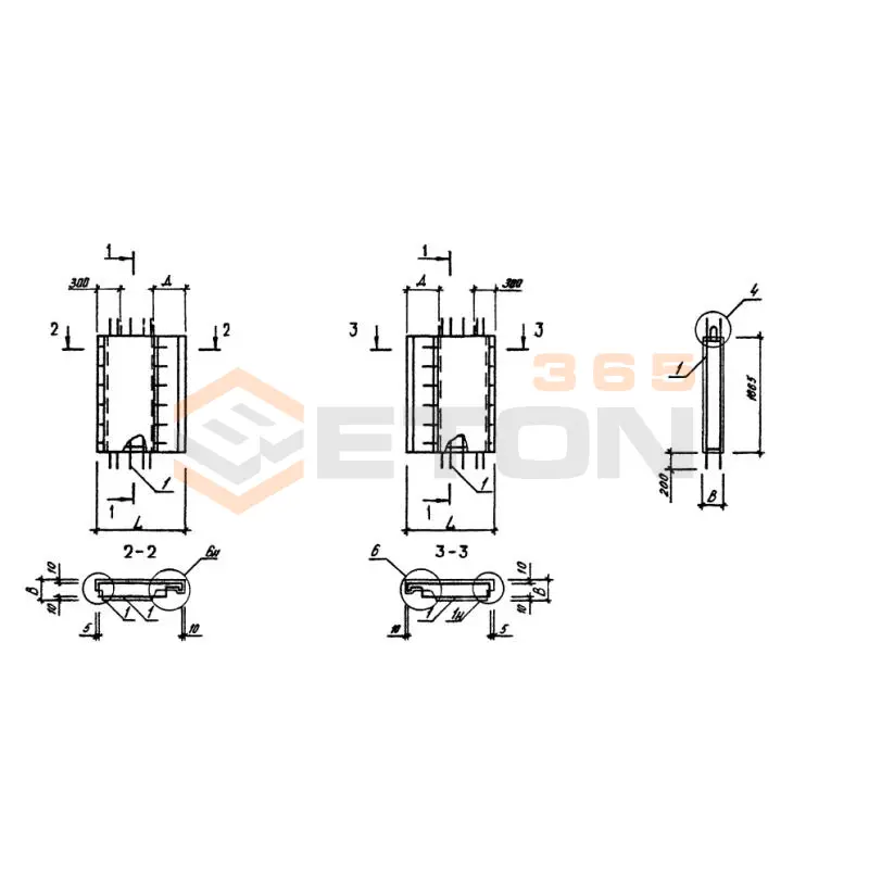 Панели стеновые нулевого цикла (цокольные) Серия 1.090.1-3пв 1ПСЦ 15-19-3,0 п пв (1.090.1-3пв)