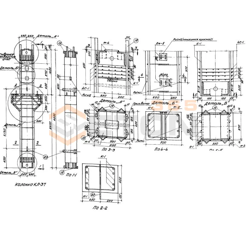 Колонны Серия МПЗ 01-01 КЛ 37 (МПЗ 01-01)