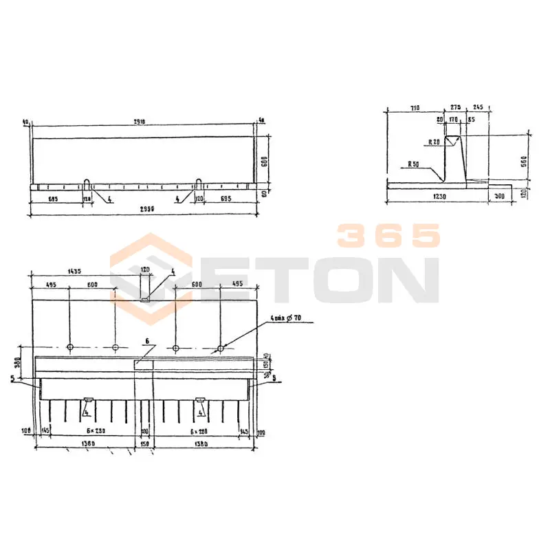 Блоки ограждающие Серия 3.503.1-81 ОБ 60 тАIII-1
