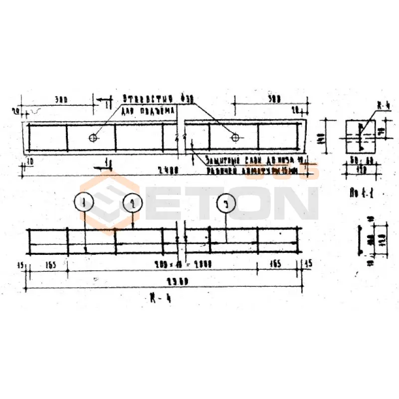 Перемычки Серия ИИ 03-02 Альбом 16б ч2 Б 24