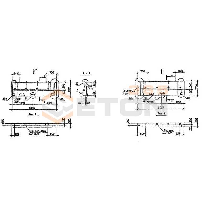 Панели наружных стен Серия 1.090.1-7с 1ПСП 32-10-3 пс (1.090.1-7с)