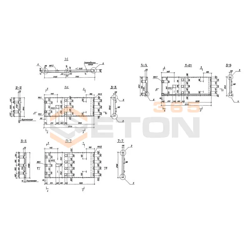 Плиты проезжей части Серия 3.503.3-56 П 7