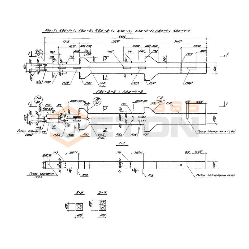Колонны Серия ИИ 22-1 К 8-2-1 (ИИ 22-1)
