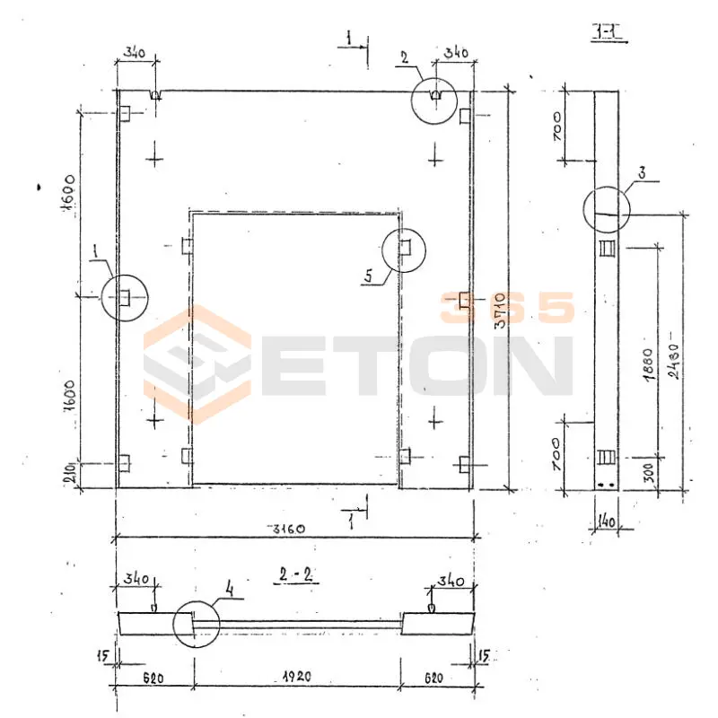 Диафрагмы жесткости плоские серия 1.020-1/87 ( 1.020.1-7, 1.020-1/83, ИИ 04-1, 1.020.1-3пв ) ДП 32-37