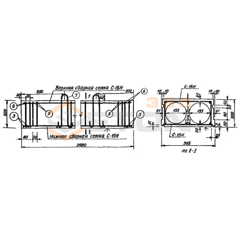 Панели с круглыми пустотами Серия ИИ 01-02 НБ 2 (ИИ 01-02)